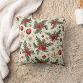 四角いクリスマスクッション クッション (ブランケット)