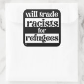 四角いステッカー"END RACISSIA 2" スクエアシール (バッグ)