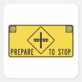 四角いステッストップクに署名する準備をする スクエアシール (正面)