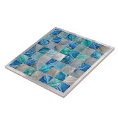 四角いタイルのモザイク水石 タイル (側面)