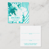 四角いヘ熱狂するイズのペットアポイントメント 予約カード (正面/裏面)