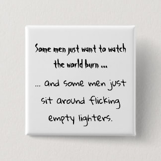 四角いボタンが欲しい男性もいる 缶バッジ