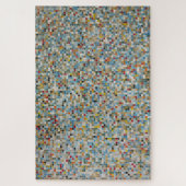 四角いモザイク数々のカラーのタイル模様(写真) ジグソーパズル (縦)