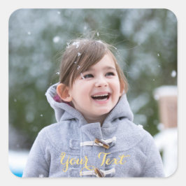 四角い写真カスタムのステッカーシートを作成 スクエアシール