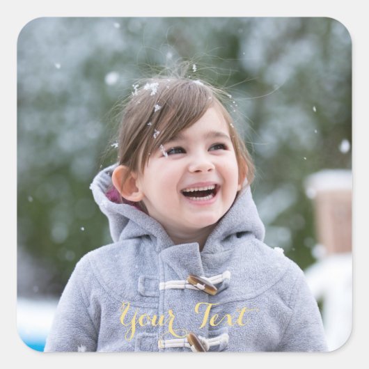 四角い写真カスタムのステッカーシートを作成 スクエアシール (正面)