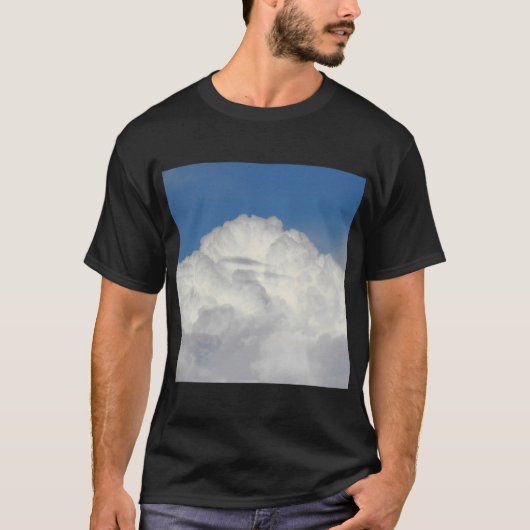 四角い写真 - 雲 Tシャツ (正面)