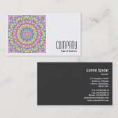 四角い写真 (v2) - カラフルな万華鏡 09 名刺 (正面/裏面)