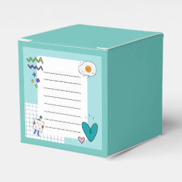 四角い可愛いドードル漫画メモのメモ フェイバーボックス