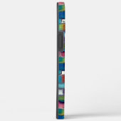 四角い図形の投げる非常に粗いカラフル Case-Mate iPhoneケース (裏面 / 右)