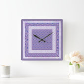 四角い壁の時計、メイヴ、ホワイトージーズ、ポルカ スクエア壁時計 (ホーム)