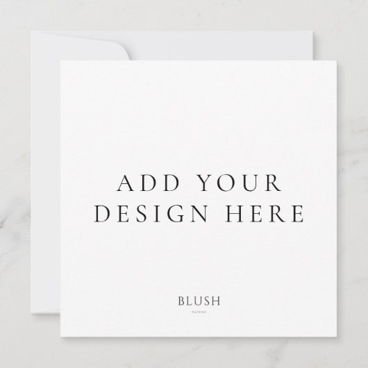 四角い招待状のカード印刷 招待状 (裏面)