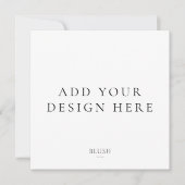 四角い招待状のカード印刷 招待状 (正面)