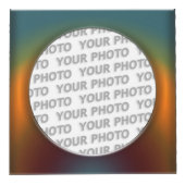 四角い枠に丸い1 +写真 フォトキューブ (右)