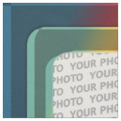 四角い枠にI +あなたの写真の色 ファブリック (クローズアップ)
