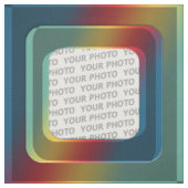 四角い枠にI +あなたの写真の色 ファブリック (見本)