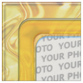 四角い枠にIV +あなたの写真 ファブリック (クローズアップ)