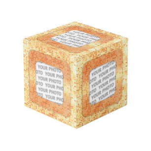 四角い枠のドット1 +写真 フォトキューブ