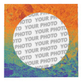 四角い枠の丸い（ばちゃばちゃ）跳ねる4 +写真 フォトキューブ (右)