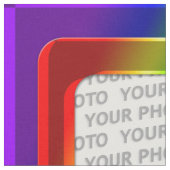 四角い枠の色はII +あなたの写真 ファブリック (クローズアップ)