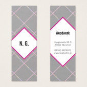 四角い模様のピンクと黒 (正面&裏面)