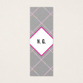 四角い模様のピンクと黒 (正面)