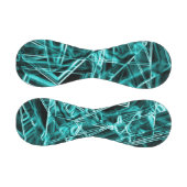 四角い角と「ネオン」のシアンまたは空の青いスポット 野球ボール (パネル)