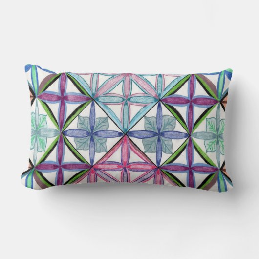 四角の枕のサイズ ランバークッション (正面)