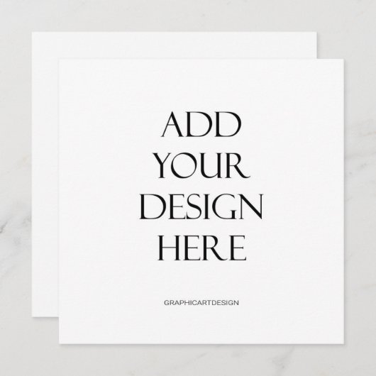 四角または円の丸い招待状カード印刷 招待状 (正面/裏面)