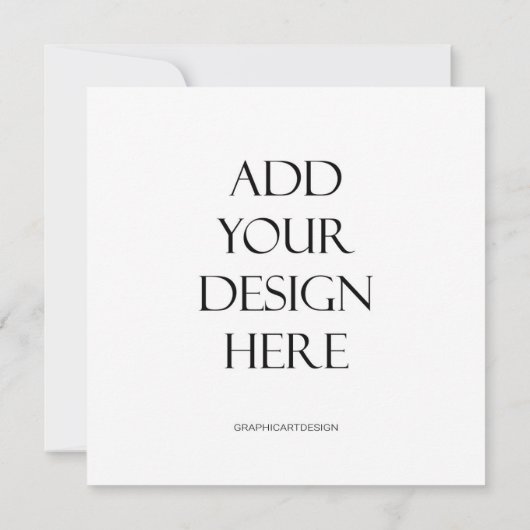 四角または円の丸い招待状カード印刷 招待状 (裏面)