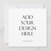 四角または円の丸い招待状カード印刷 招待状 (正面)