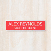 四角カスタムいコーナー付き刻印名プレート サインプレート (正面)