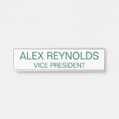 四角カスタムいコーナー付き刻印名プレート サインプレート (正面)