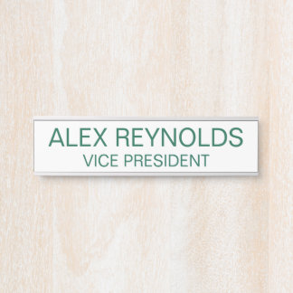 四角カスタムいコーナー付き刻印名プレート サインプレート