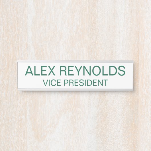 四角カスタムいコーナー付き刻印名プレート サインプレート (正面)