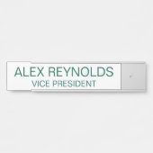 四角カスタムいコーナー付き刻印名プレート サインプレート (正面)