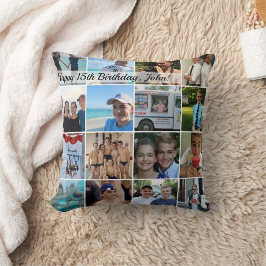 四角カスタム形写真枕 – ユニーク記念プレゼント クッション (ブランケット)