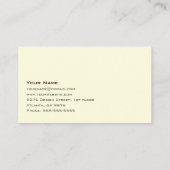 四角カラフル型名刺テンプレート 名刺 (裏面)