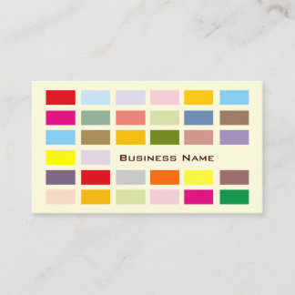 四角カラフル型名刺テンプレート 名刺