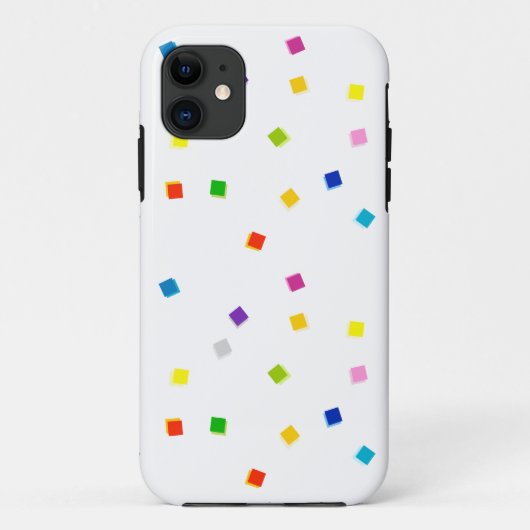 四角カラフル形紙吹雪iPhone 5/5Sケース Case-Mate iPhoneケース (裏面)