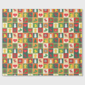 四角キルテッドラッピング紙 ラッピングペーパー (フラット)