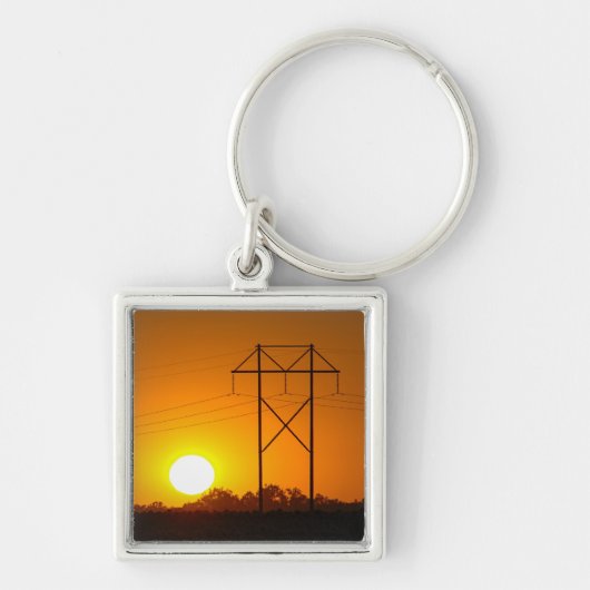 四角キーチェーン キーホルダー (正面)