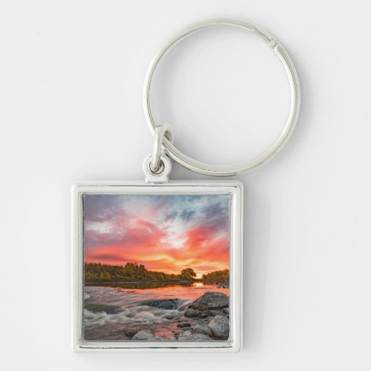 四角キーチェーン キーホルダー (正面)