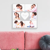 四角コラージュカスタム写真 キャンバスプリント (インサイチュ (リビング))