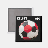 四角サッカー磁石 マグネット (正面/裏面)