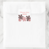 四角ステッカー以来のカスタマイズ可能な花のママ スクエアシール (バッグ)