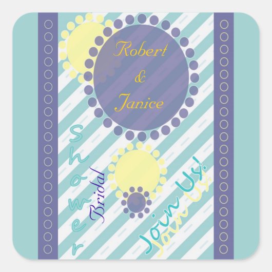 四角ステッカー スクエアシール (正面)