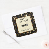 四角ステッカー | フェスティバル6 3-in Happy Newyear スクエアシール (封筒)