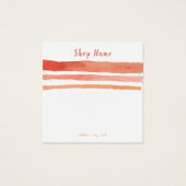 四角ストライプネックレスまたはブレスレット表示カード (正面)