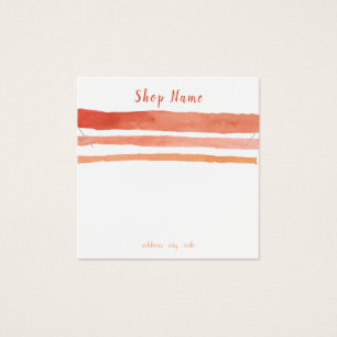 四角ストライプネックレスまたはブレスレット表示カード