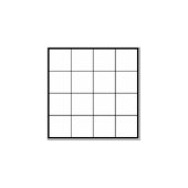 四角チェッ空白のクボックス格子格子 ラバースタンプ (インプリント)